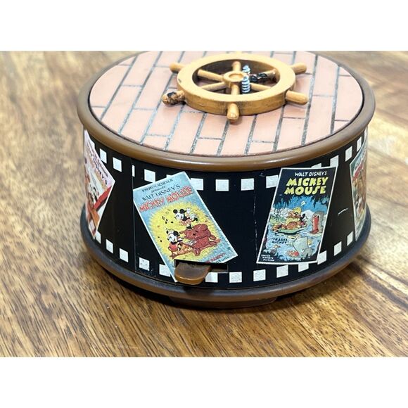 Disney Mickey Mouse Steamboat Willie Mini Action Musical Figurine - Picture 4 of 6